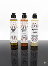 Rosemary Keratin Hair Care Kit (Oil + Shampoo + Conditioner)