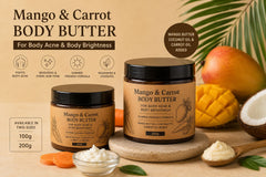mango butter almond oil and carrot oil