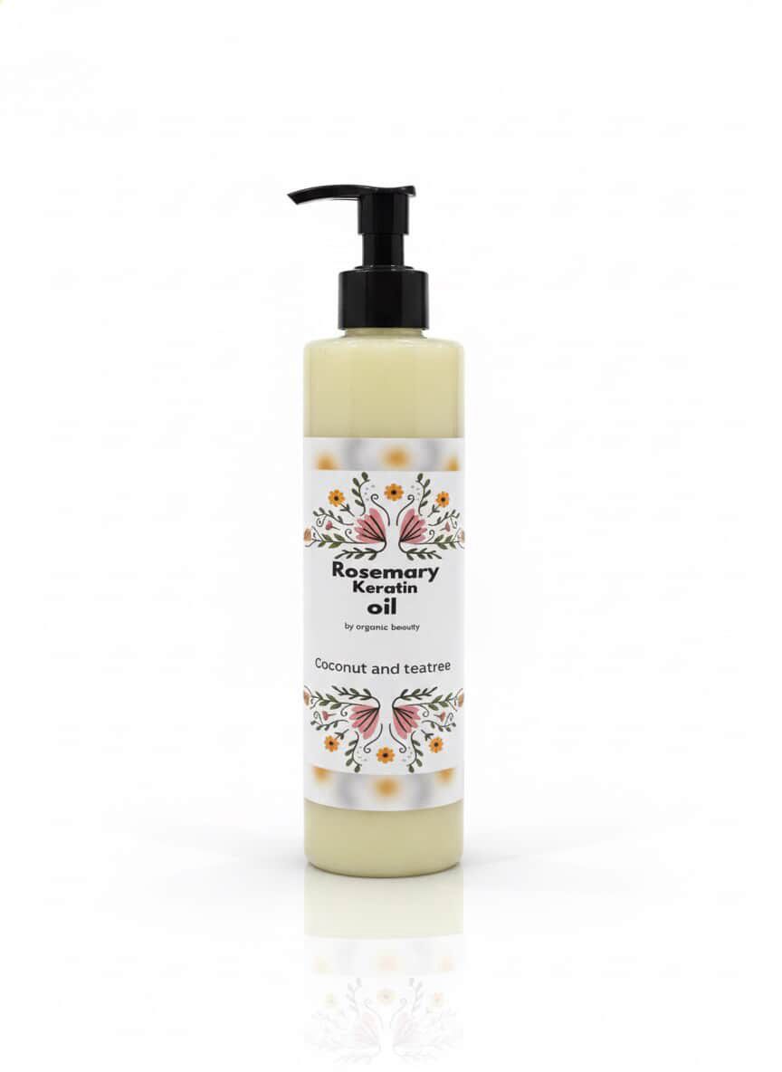 Rosemary Keratin Hair Oil – Coconut & Tea Tree Formula